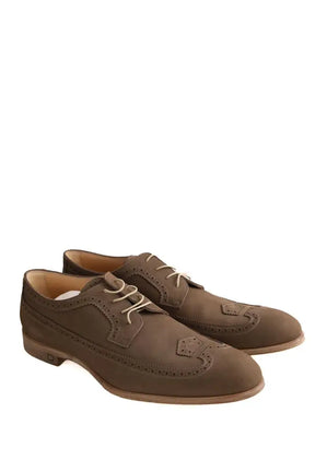 Chaussures à lacets Louis Vuitton Kaki en Cuir