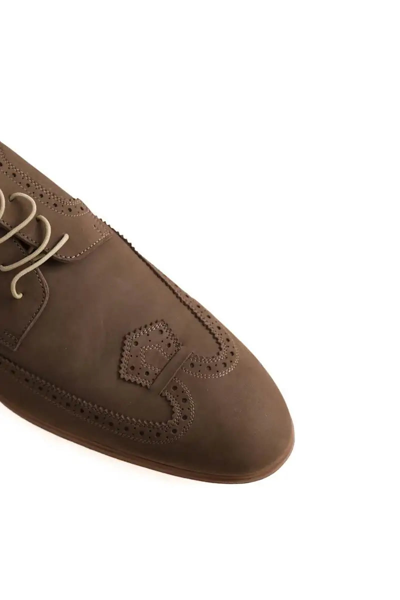 Chaussures à lacets Louis Vuitton Kaki en Cuir