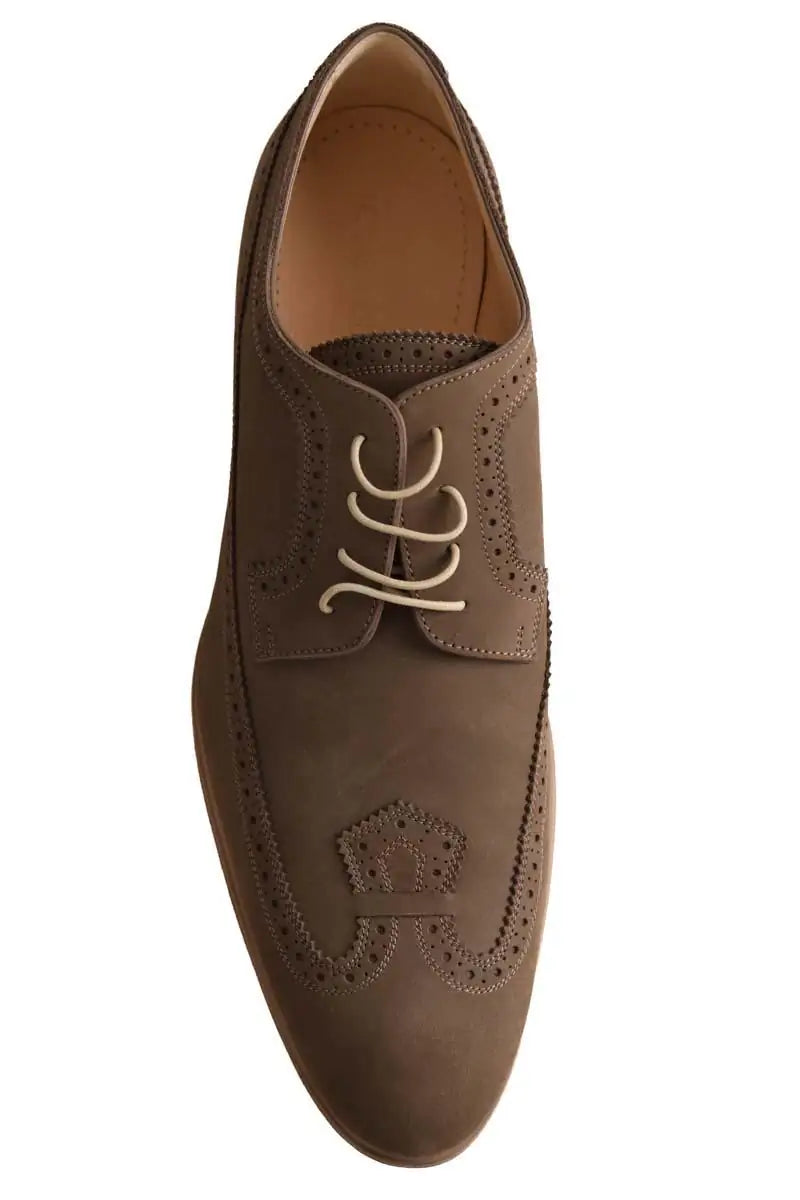 Chaussures à lacets Louis Vuitton Kaki en Cuir