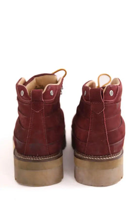 Chaussures à lacets Viga Bordeaux en Daim