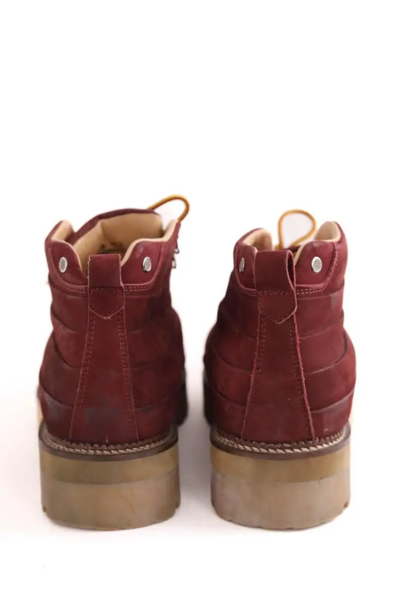 Chaussures à lacets Viga Bordeaux en Daim