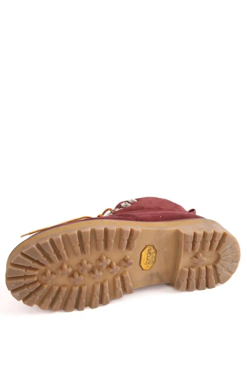 Chaussures à lacets Viga Bordeaux en Daim