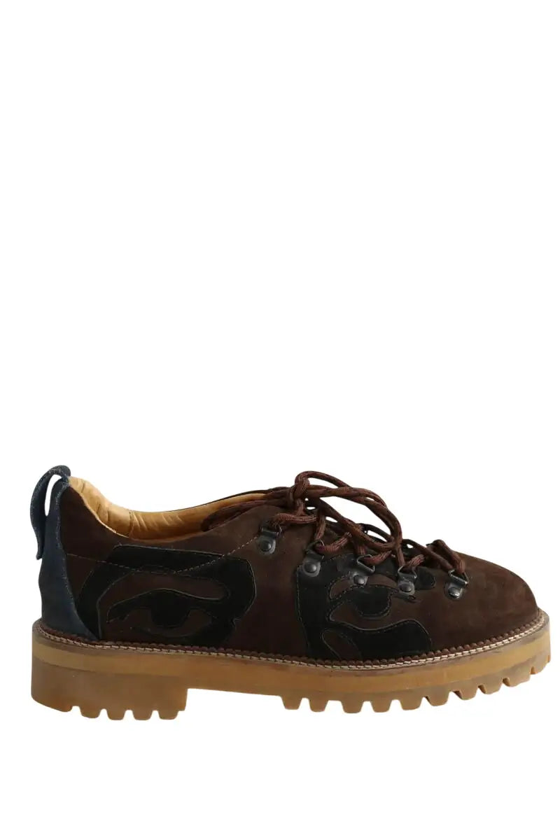 Chaussures à lacets Viga Marron en Daim, taille 44 - Seconde Main