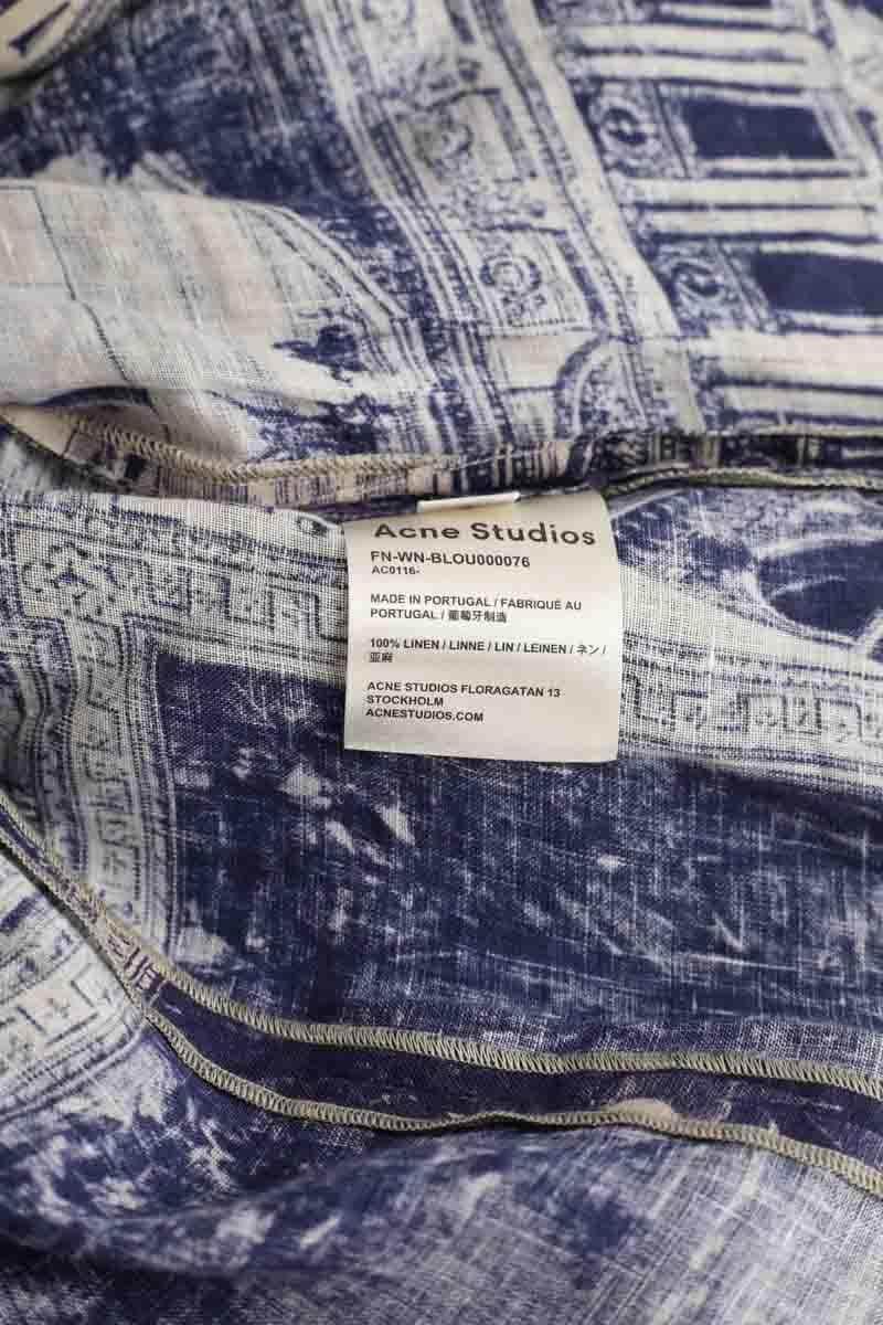 Chemise Acne Studios Bleu en Lin