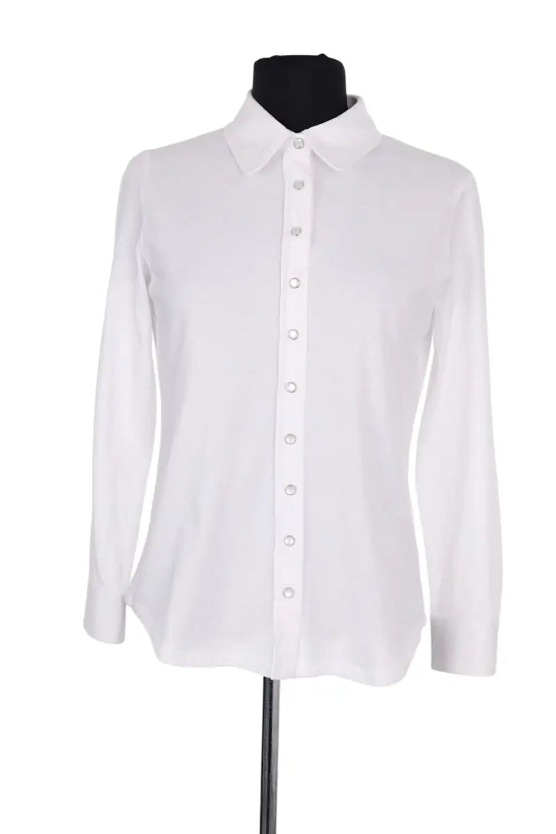 Chemise Agnès B. Blanc en Coton, taille S - Seconde Main