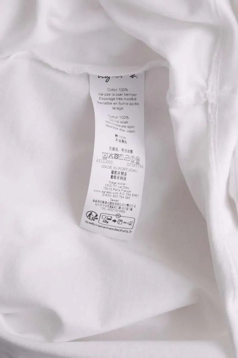 Chemise Agnès B. Blanc en Coton