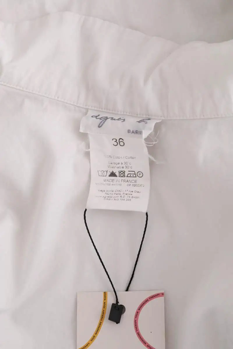 Chemise Agnès B. Blanc en Coton