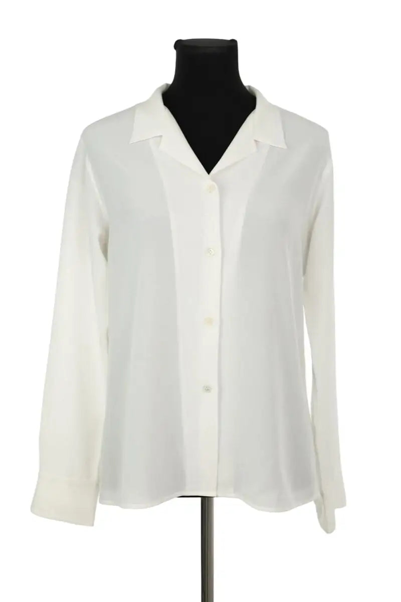 Chemise Agnès B. Blanc en Polyester, taille M - Seconde Main