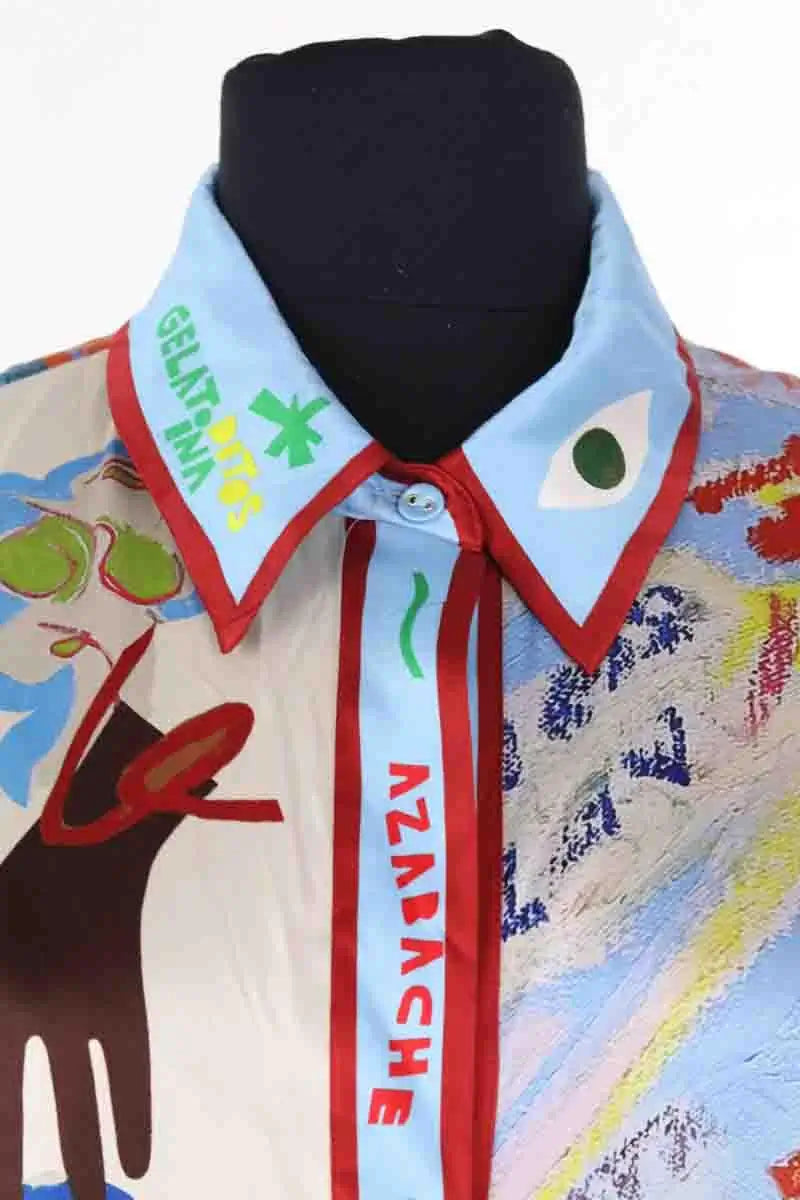Chemise Alemais Multicolore en Soie