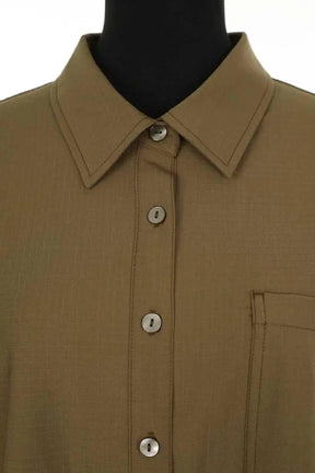 Chemise American Vintage Kaki en Synthétique