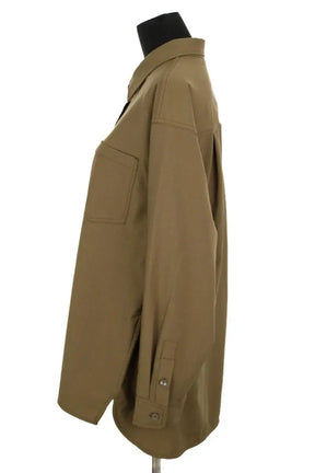 Chemise American Vintage Kaki en Synthétique