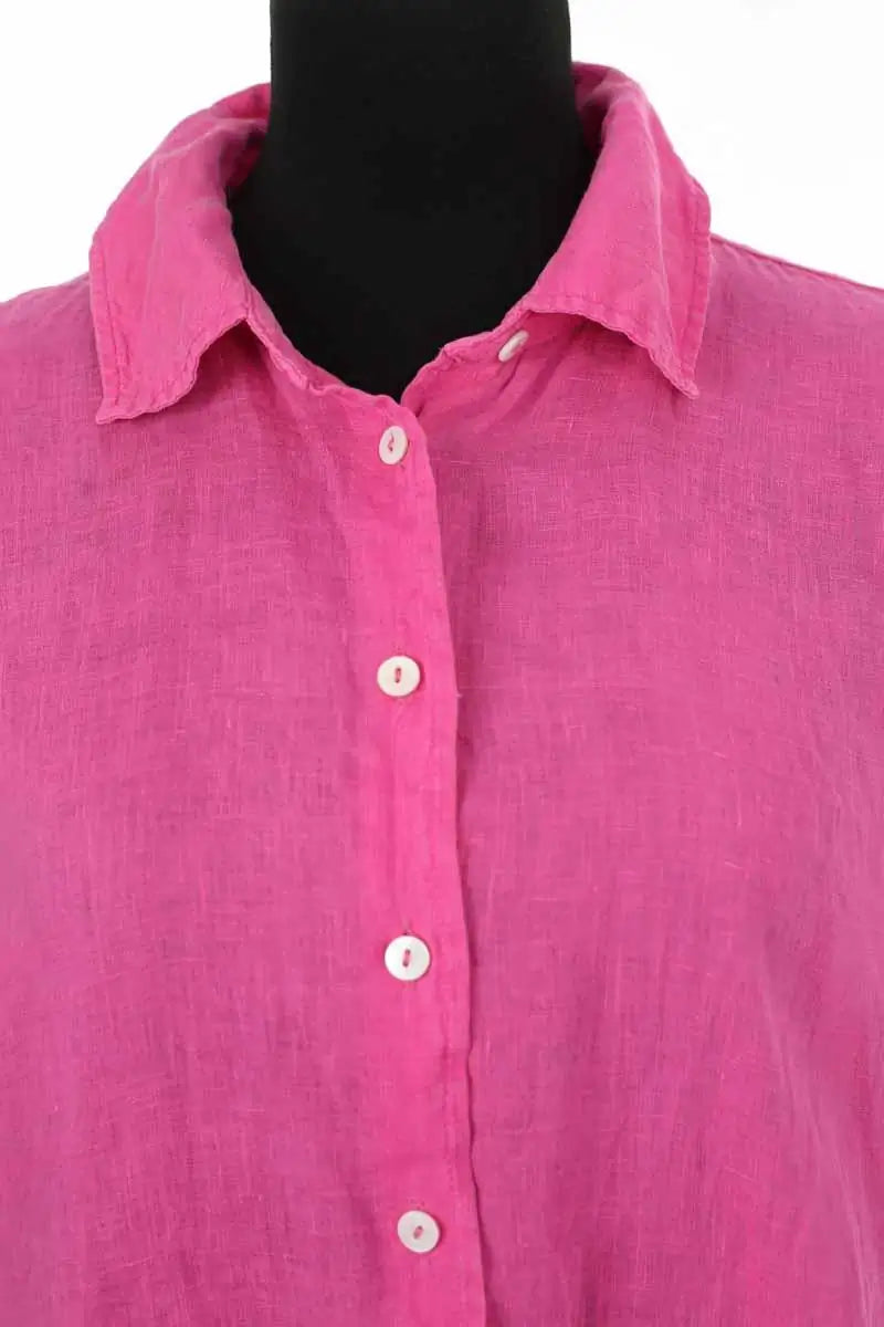 Chemise American Vintage Rose en Lin