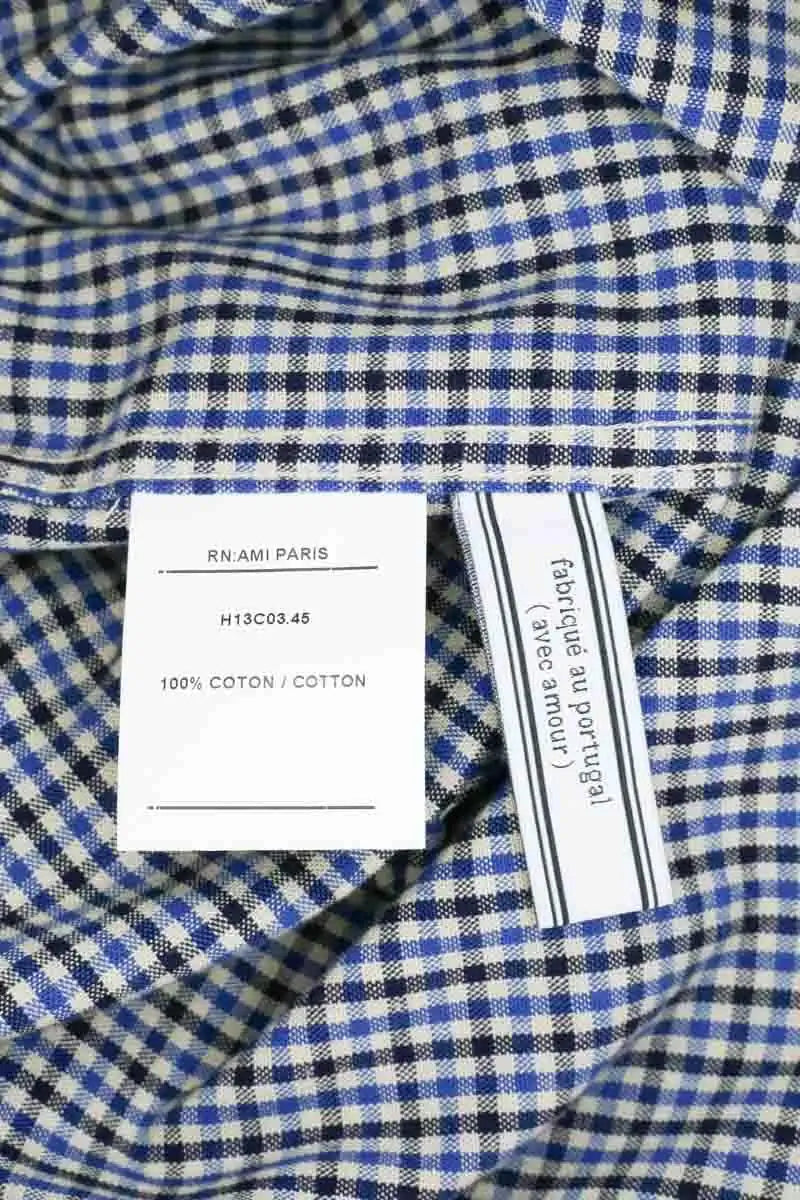 Chemise Ami Bleu en Coton