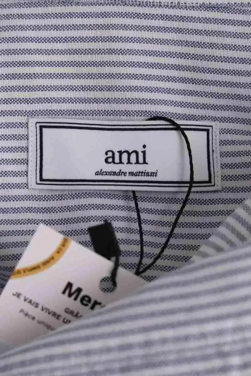 Chemise Ami Bleu en Coton