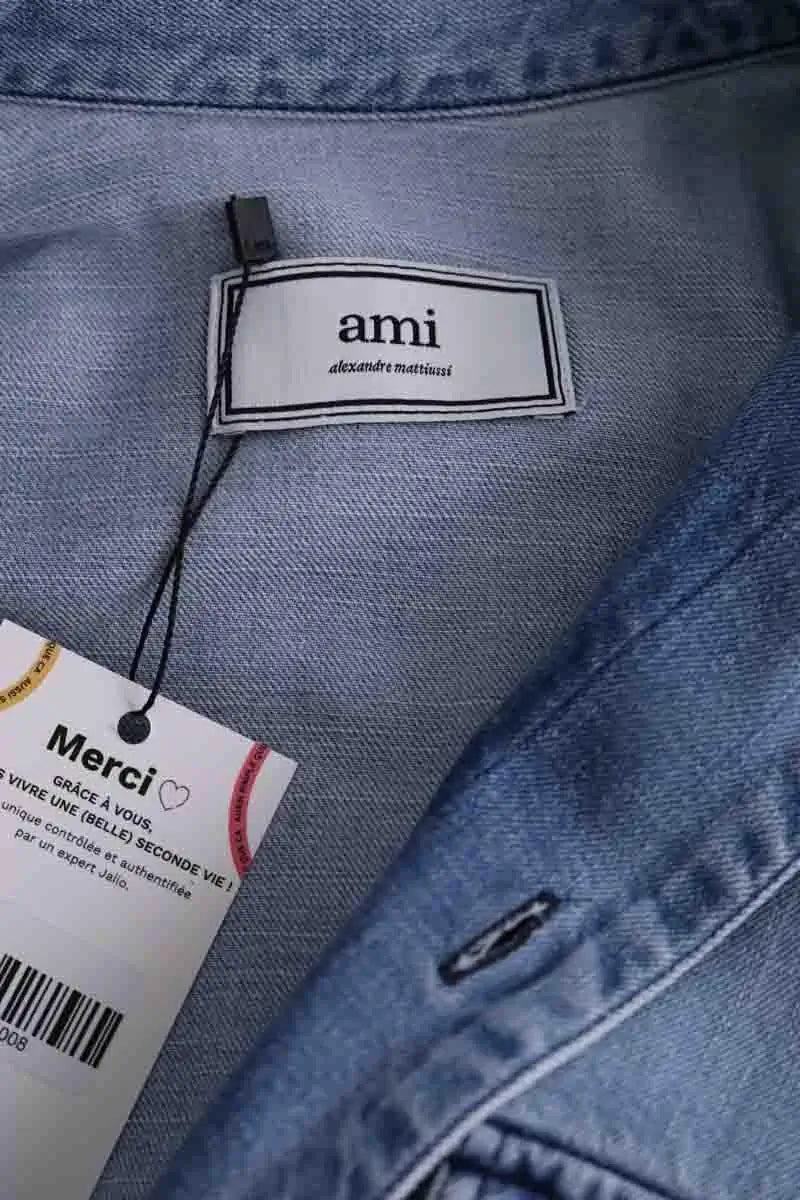 Chemise Ami Bleu en Coton