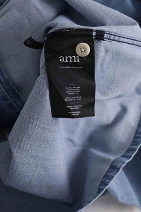 Chemise Ami Bleu en Coton