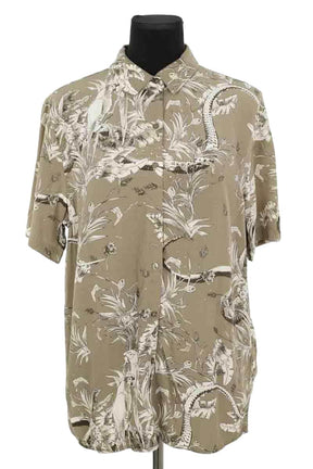 Chemise Anine Bing Kaki en Viscose, taille S - Seconde Main