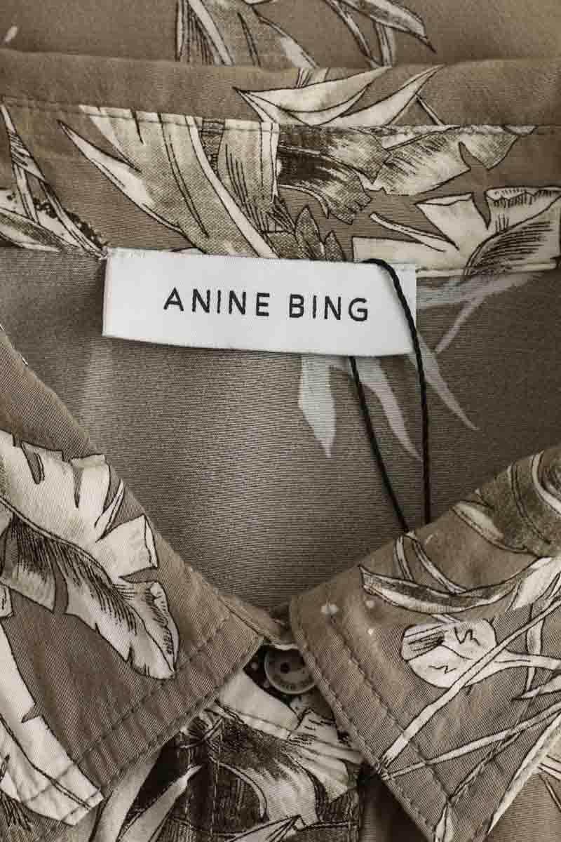Chemise Anine Bing Kaki en Viscose