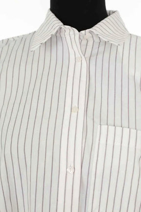Chemise Anine Bing Monogram stripe Blanc en Coton