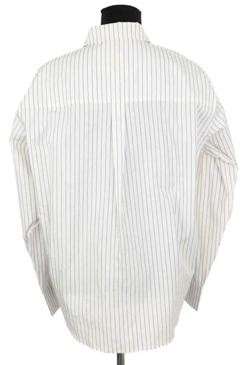 Chemise Anine Bing Monogram stripe Blanc en Coton