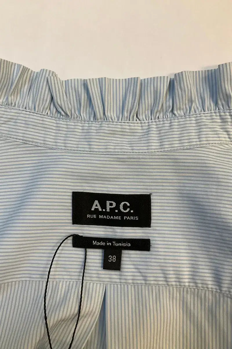 Chemise APC Bleu en Coton
