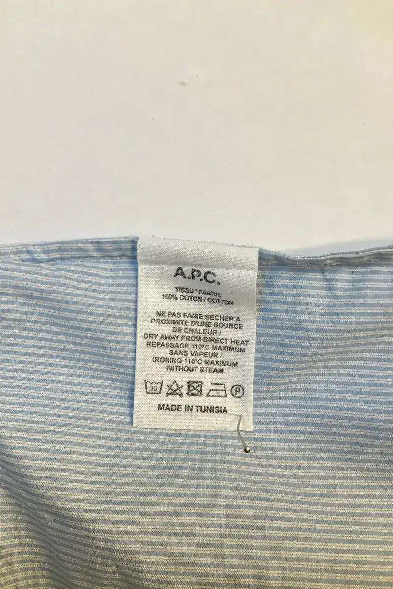 Chemise APC Bleu en Coton