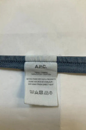 Chemise APC Bleu en Coton