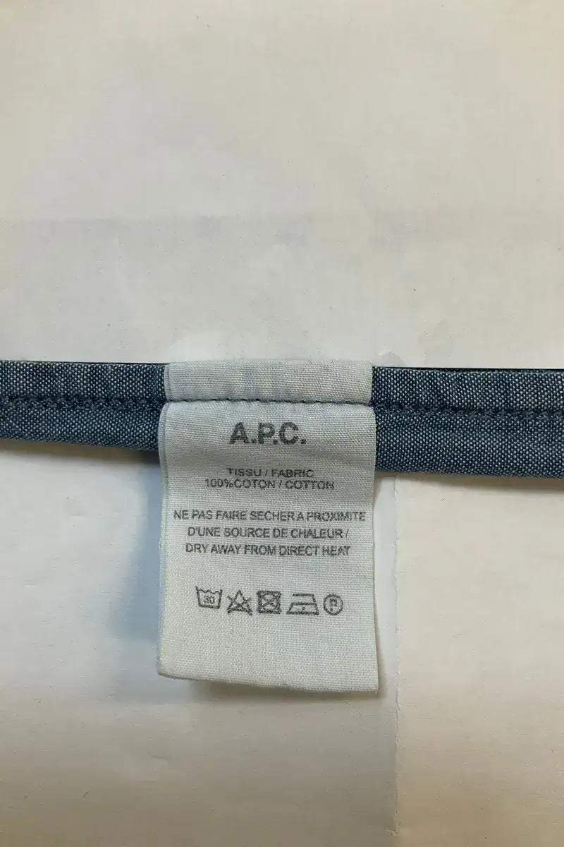 Chemise APC Bleu en Coton