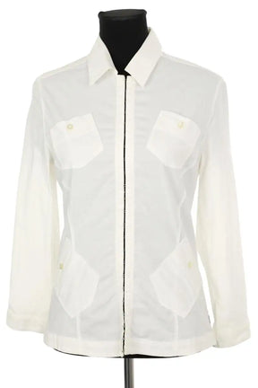 Chemise Armani Jeans Blanc en Coton, taille L - Seconde Main
