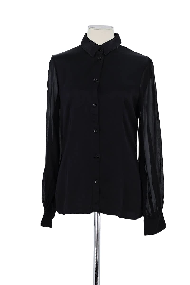 Chemise Armani Noir en Viscose, taille L - Seconde Main