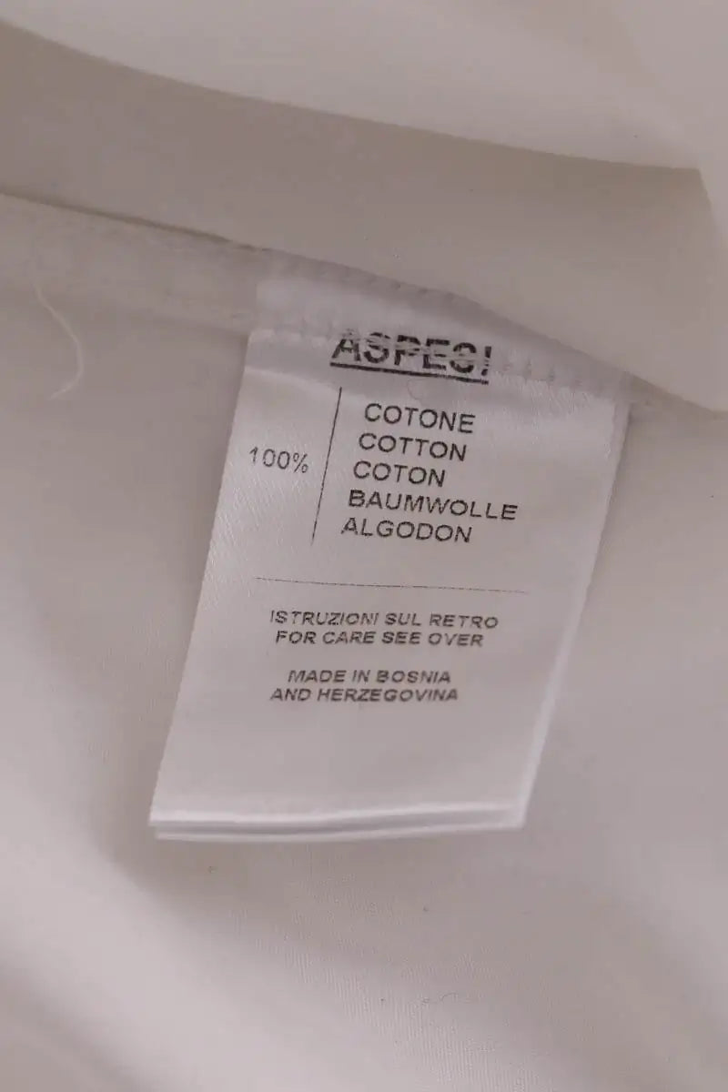 Chemise Aspesi Blanc en Coton