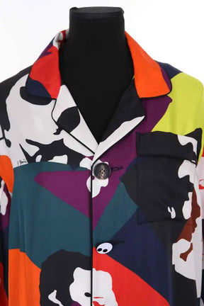 Chemise AZ Factory Multicolore en Soie
