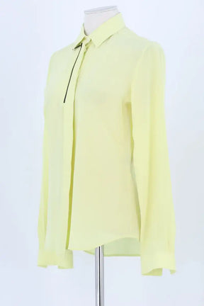 Chemise Barbara Bui Jaune en Soie
