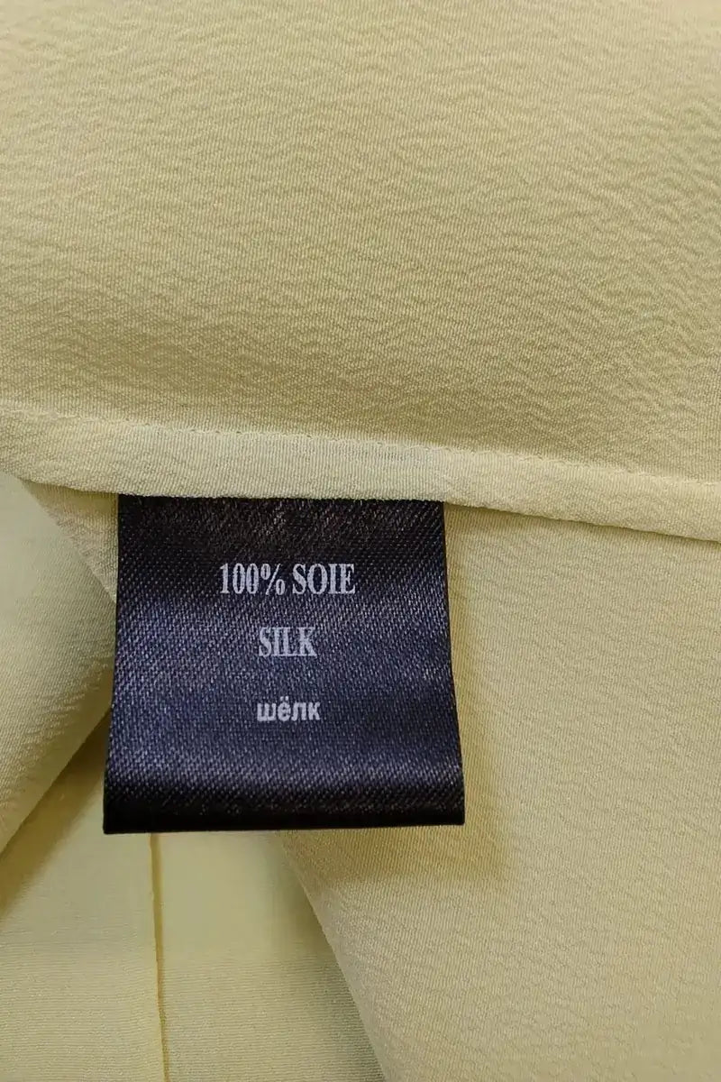 Chemise Barbara Bui Jaune en Soie