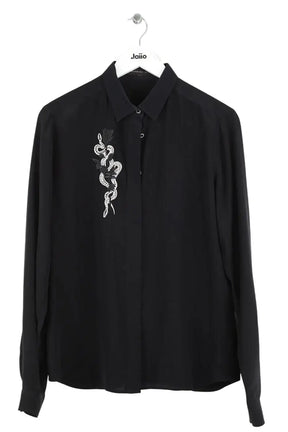 Chemise Barbara Bui Noir en Soie, taille S - Seconde Main
