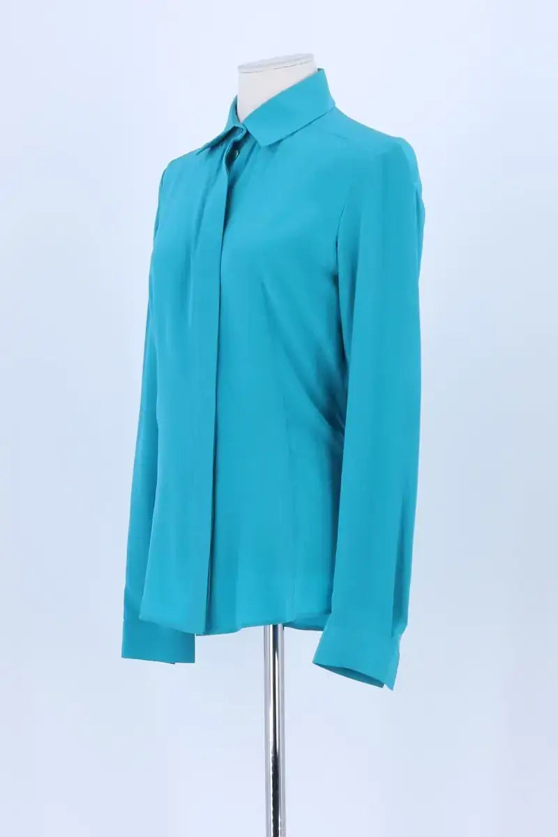 Chemise Barbara Bui Turquoise en Soie