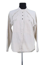 Chemise Ba&Sh Beige en Coton, taille S - Seconde Main
