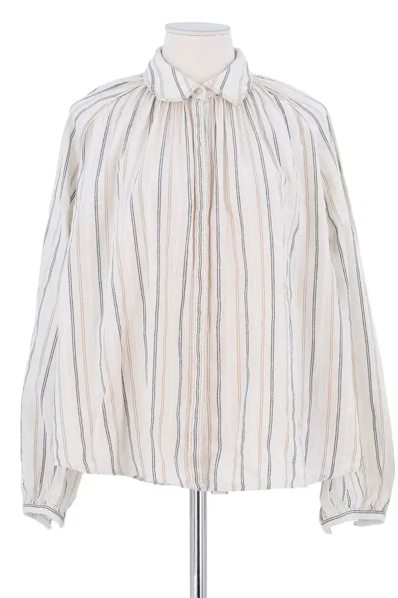 Chemise Ba&Sh Beige en Coton, taille S - Seconde Main