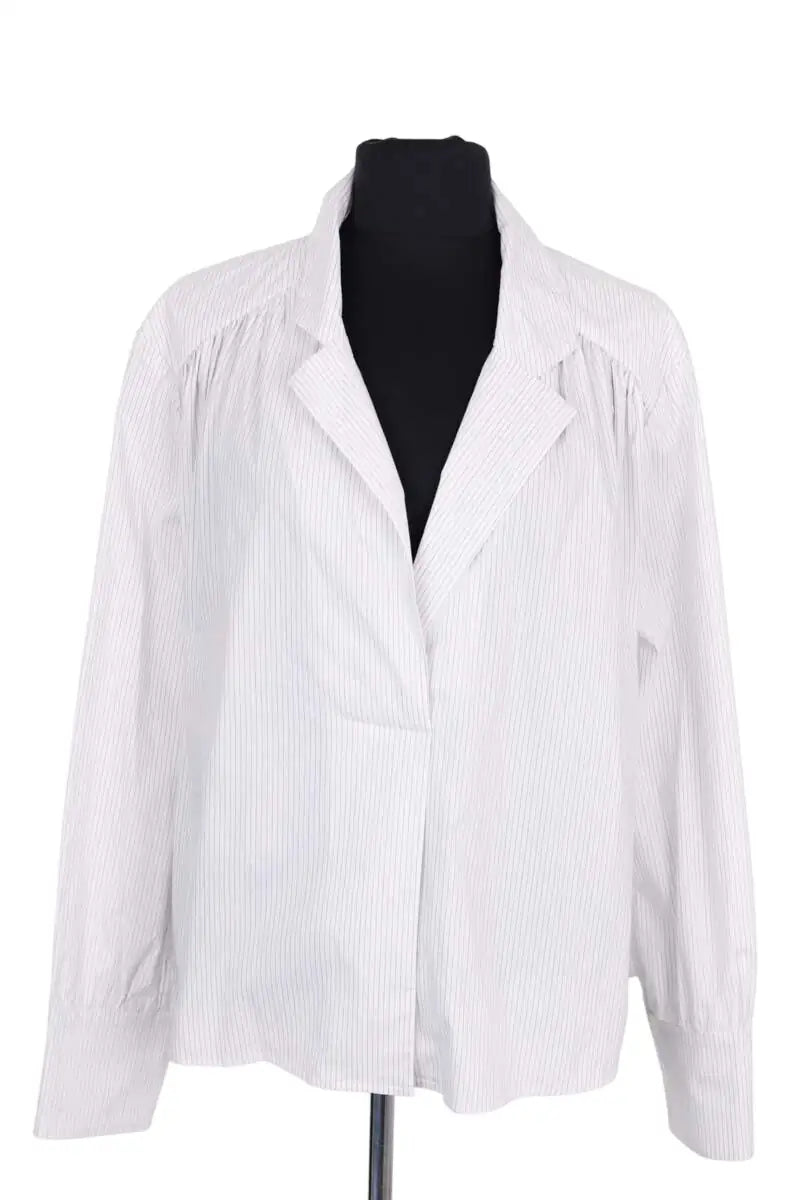 Chemise Ba&Sh Blanc en Coton, taille L - Seconde Main