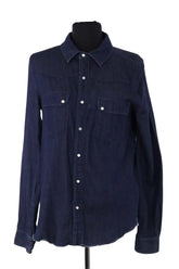 Chemise Ba&Sh Bleu en Coton, taille XS - Seconde Main