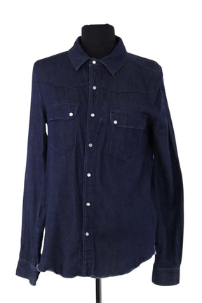 Chemise Ba&Sh Bleu en Coton, taille XS - Seconde Main