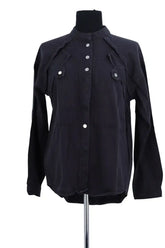 Chemise Ba&Sh Noir en Coton, taille S - Seconde Main