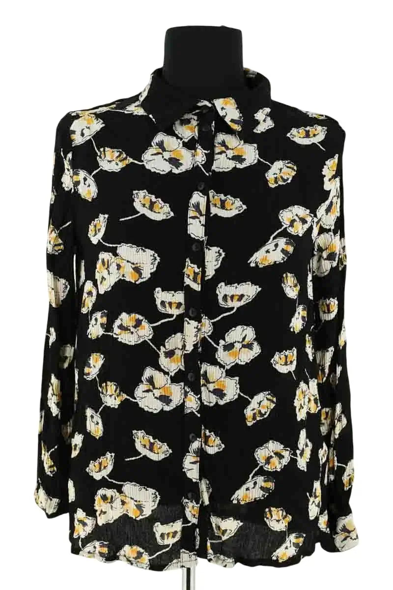 Chemise Ba&Sh Noir en Synthétique, taille S - Seconde Main