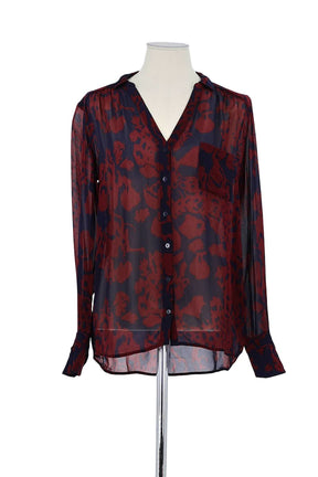 Chemise Bash Rouge en Viscose, taille XS - Seconde Main