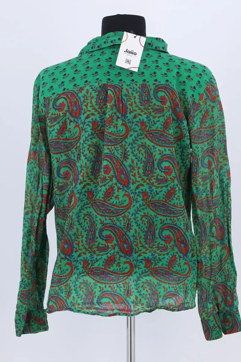 Chemise Ba&Sh Vert en Coton