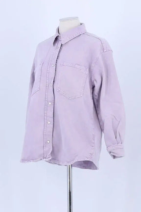 Chemise Ba&Sh Violet en Coton