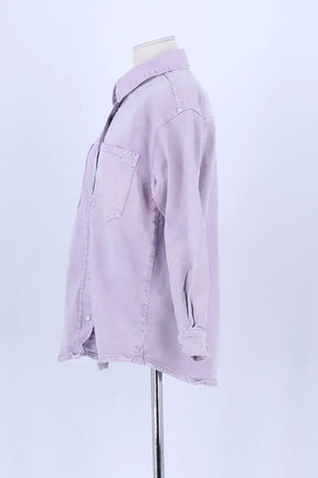 Chemise Ba&Sh Violet en Coton