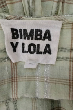 Chemise Bimba y Lola Vert en Coton