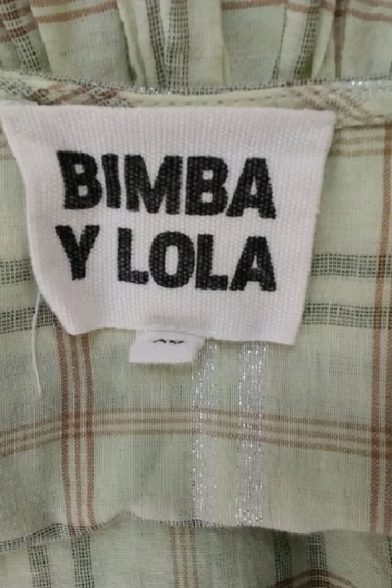 Chemise Bimba y Lola Vert en Coton