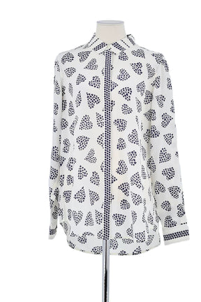 Chemise Boden Blanc en Soie, taille XL - Seconde Main